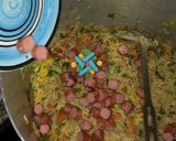 A picture of step 6 of Smokey fried rice.