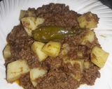 A picture of step 4 of Aloo qeema #CookpadSehri.