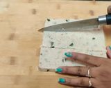 A picture of step 8 of Kaju peanut samak rice chatpata katli.