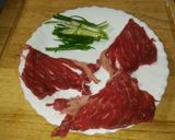 牛肉地瓜捲的食譜步驟1照片