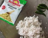 A picture of step 2 of Steamed Mustard Prawns.