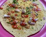 A picture of step 5 of Masala Papad.