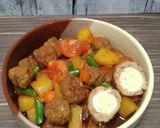 Foto langkah ke 6 dari resep Semur Bola-Bola Daging Sapi.