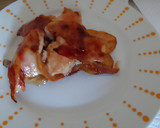 Foto del paso 13 de la receta: Pollo amb berenjena, bacon y patata panadera