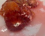 A picture of step 2 of Blood orange and bitter leaf salad.