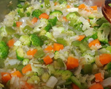 Foto del paso 4 de la receta: Risotto de verduras al roquefort
