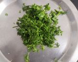 A picture of step 1 of Methi Paratha.