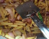 A picture of step 2 of Potato onion fry.