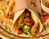 A picture of step 4 of Chicken tikka wrap.