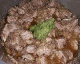A picture of step 5 of Beef Haleem.