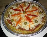 Foto del paso 3 de la receta: Pizza de zucchini y zanahorias sin harina