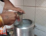 A picture of step 4 of Wheat flour chocolate Sponge cake.