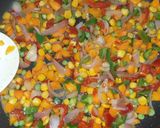 A picture of step 3 of Quick And Easy vegetables fried rice.