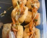A picture of step 2 of Fried stuffed tofu (Vegetarian).