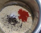 A picture of step 1 of Besan Chilla.