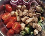 Csirkemelles kenyérsaláta recept fázis 7 fotója