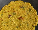 A picture of step 6 of Barley flour and leftover poha thepla.