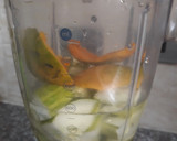 A picture of step 2 of Mango and cucumber smoothie.