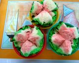 Foto langkah ke 9 dari resep Bolu Kukus Mekar Semangka.
