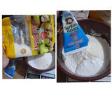 Foto langkah ke 1 dari resep Bongko Pontianak 2 Rasa|Pandan & Taro.
