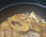 A picture of step 2 of Hilsa haldi pani.