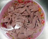 Hình bước làm 2 của món Gan heo xào hẹ