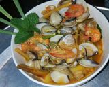 Hình bước làm 5 của món Ngao hấp chua cay