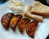 বেগুন ভাজা(begun bhaja recipe in Bengali) রেসিপির ধাপ 3 ছবি