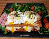 A picture of step 9 of Croque Madame: The Ultimate Grilled Sandwich.