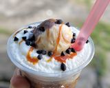 Gambar langkah 4 resipi Salted Caramel Mocha Avalanche.