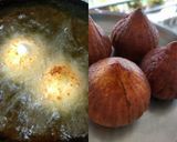 A picture of step 8 of Chhenajhilli modak.