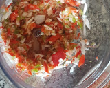 Foto del paso 1 de la receta: Hamburguesas de carne pimientos y cebolleta