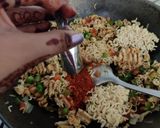 A picture of step 3 of Wai wai and yippee combo.