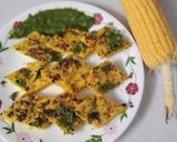 A picture of step 10 of Sweet Corn Dhokla.