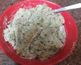 A picture of step 3 of Chicken reshmi seekh kebab.