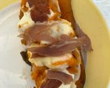 Une image de l'étape 11 de Patates douces au chou, jambon de parme et mozzarella 🧀.