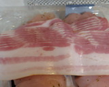 Foto del paso 6 de la receta: Pollo amb berenjena, bacon y patata panadera