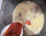 Foto del paso 5 de la receta: Setas de cultivo a ajillo con jamón y salsa con huevo poché