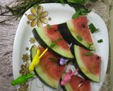 A picture of step 2 of Watermelon Chopsticks.