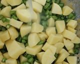 A picture of step 1 of Beans and potato vegetable.