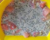 A picture of step 1 of Watermelon,oats raw soup.