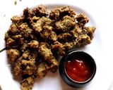 हिरव्या मुगाची भजी (hirvya moongachi bhaji recipe in marathi) रेसिपी स्टेप 4 फोटो 