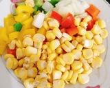 Hình bước làm 1 của món Trứng chiên thịt rau củ