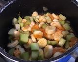 Une image de l'étape 7 de Compote rhubarbe,bananes et orange.