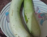 A picture of step 1 of Lauki Halwa (Bottle gourd Halwa).