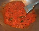 A picture of step 5 of Aloo Palak.
