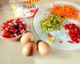 A picture of step 1 of Veggie French toast.