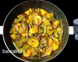 চিংড়ি মাছ দিয়ে কুমড়ো ও পুঁইশাকের ঘন্ট রেসিপি ধাপ - 5 ছবি
