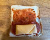 A picture of step 2 of Pizza Bread Roll.
