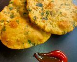A picture of step 1 of Spinach Kachori.
